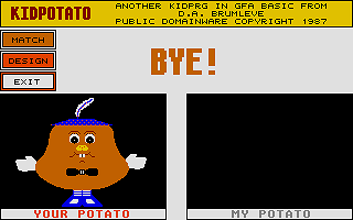 Kid Potato atari screenshot